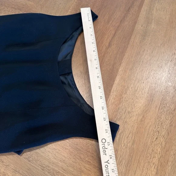 Lord & Taylor Petites Black Sleeveless Button Back Vest‎ Top Size 6P - Picture 5 of 7